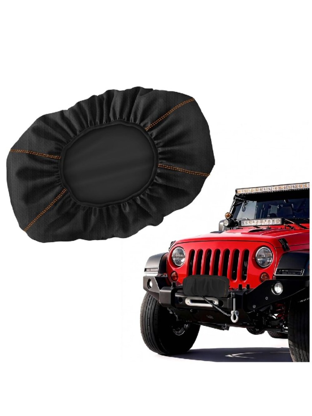 Winch Cover,Dustproof Winch Protection Cover,Badlands Winch Cover Up to 17500 Lb